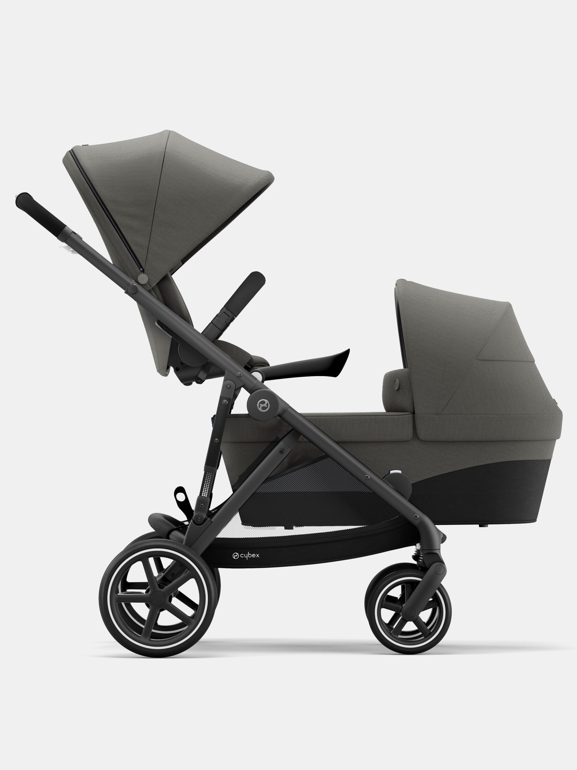 Cybex Gazelle S Duo Soho Grey - Black Frame 2in1 | KinderwagenCenter.de